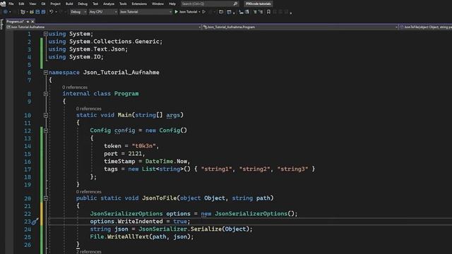 C# Json Konvertieren, Lesen und Speichern - Tutorial смотреть онлайн