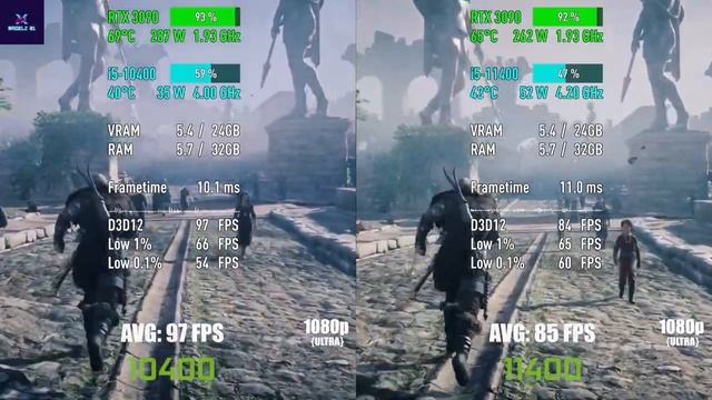 i5 11400F vs i5 10400F - CUAL ES MEJOR?? смотреть онлайн