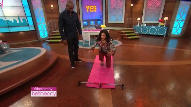 Tyson Beckford Demonstrates His Beckford Bar With Shirtless Push-Ups