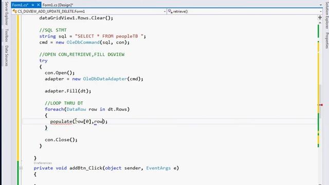 C# Access Database : DataGridView - ADD,RETRIEVE,UPDATE,CLEAR смотреть онлайн