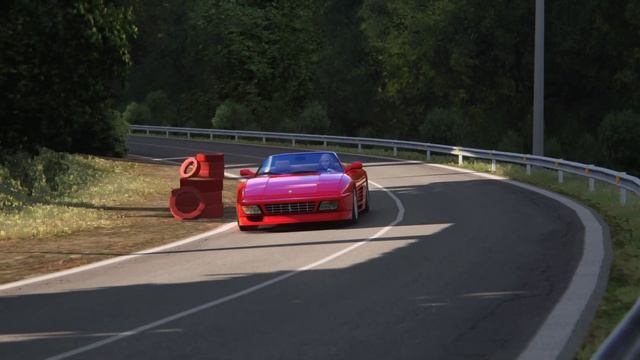 Assetto Corsa Ferrari 348 Spider at Dobšiná Hillclimb смотреть онлайн