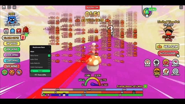 [FREE LIMITED UGC] Mushroom Race Script • Infinite Wins And More [Roblox] смотреть онлайн