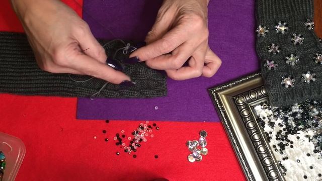 ВЫШИВАЕМ КАМНЯМИ И СТРАЗАМИ/ПОДАРОК ОТ ПОДПИСЧИЦЫ/ДЛИННЫЕ БУСЫ/ИДЕИ смотреть онлайн