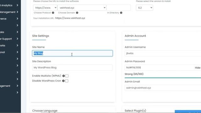 How to Install WordPress from cPanel | VeinHost | WordPress installation Step by Step смотреть онлайн