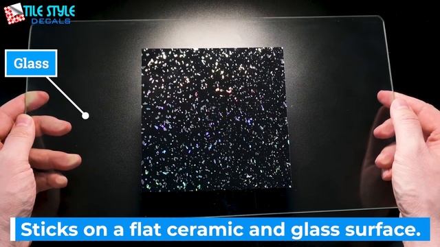 Black Glitter Tile Stickers Quartz transfers decals smart tile ESAY DIY GLITTER WALL MAKEOVER! смотреть онлайн