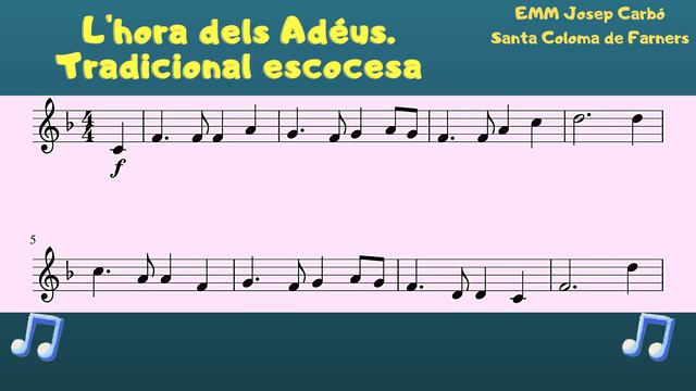 L'hora dels Adéus. Acompanyament per instrument en Sib смотреть онлайн