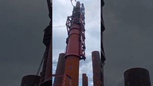 Запуск дизельного молота