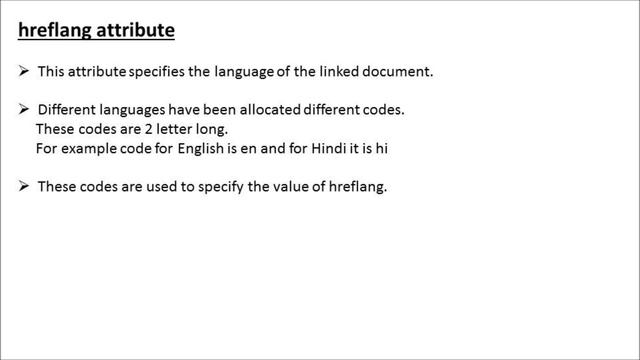 hreflang Attribute Of Anchor Tag In HTML смотреть онлайн