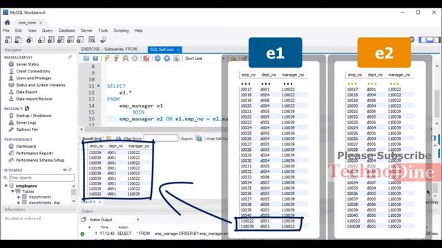 sql self join - sql self joins | self join in sql server - sql server using self join #46 смотреть онлайн