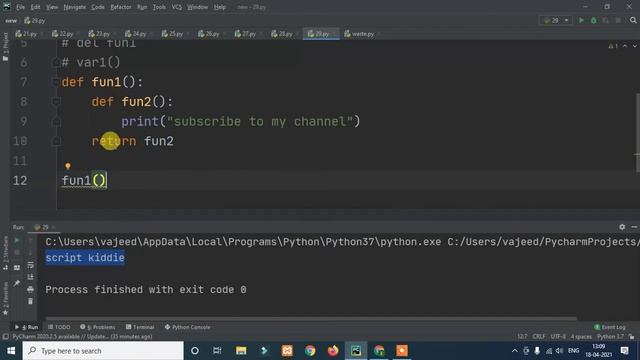 [Kannada]- @Decorators in Python || Python complete course in kannada || by script kiddie смотреть онлайн