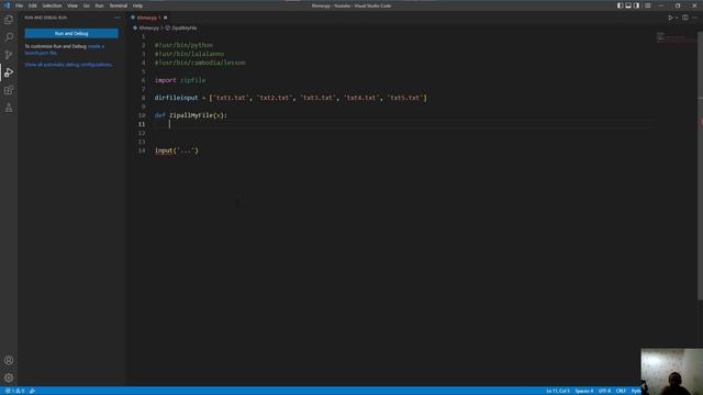Cambodia (Khmer) Python Lesson 87 ZipFile (Zip Multi) смотреть онлайн