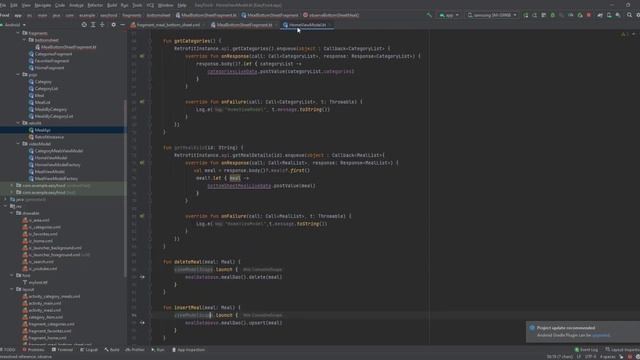 Android food app using (MVVM + Retrofit + Room) #14 смотреть онлайн