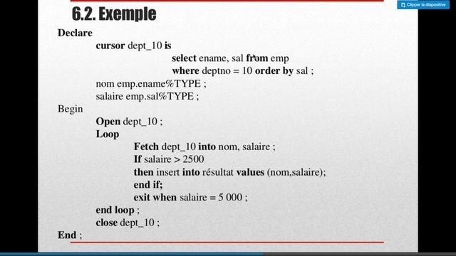 Curseurs PLSQL Darija (Résumé 2) смотреть онлайн