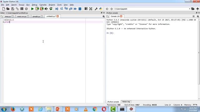 Section 1.5 : python programming - Interactive mode and script mode смотреть онлайн