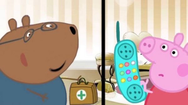 Свинка Пэппа Пять обезьянок прыгали в кроватке на русском