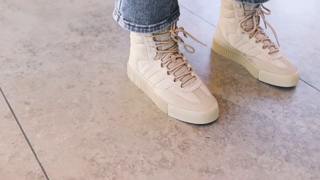 Adidas Samba Boot Beige (GZ8106) Onfeet Review | sneakers.by смотреть онлайн