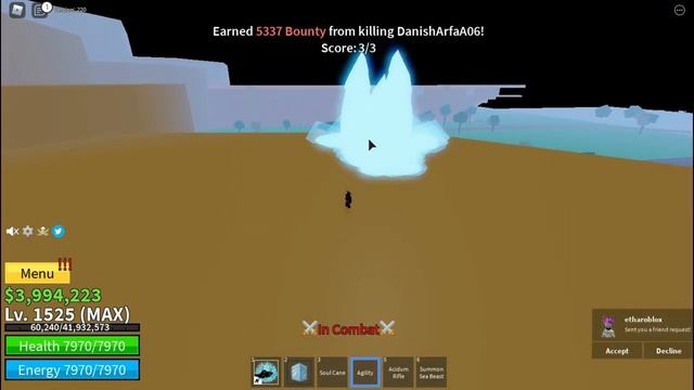 ICE AWAKENING+SHARKMAN KARATE BOUNTYHUNTING | Blox Fruits смотреть онлайн