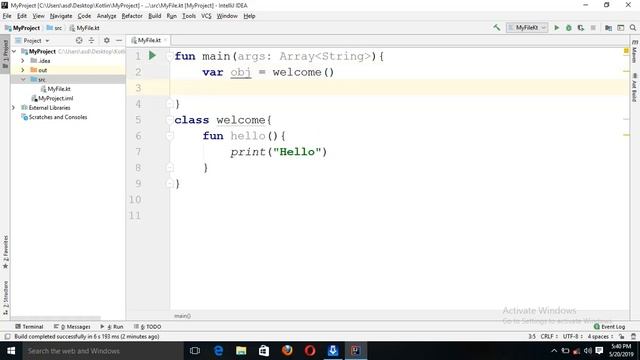Function and class syntax in kotlin. Kotlin programming Tutorial in Hindi смотреть онлайн