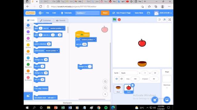 HBL IT P4 SEM 1 CREATED A CATCH GAME IN SCRATCH смотреть онлайн