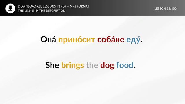 LEARN RUSSIAN - LESSON 22 (for absolute beginners) смотреть онлайн