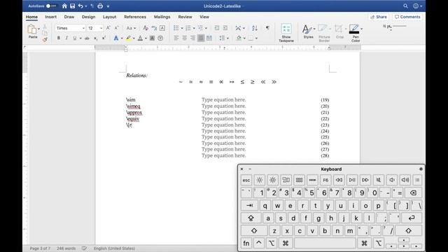 Typing Equations in Word 5 - Identical Latex Syntaxes смотреть онлайн