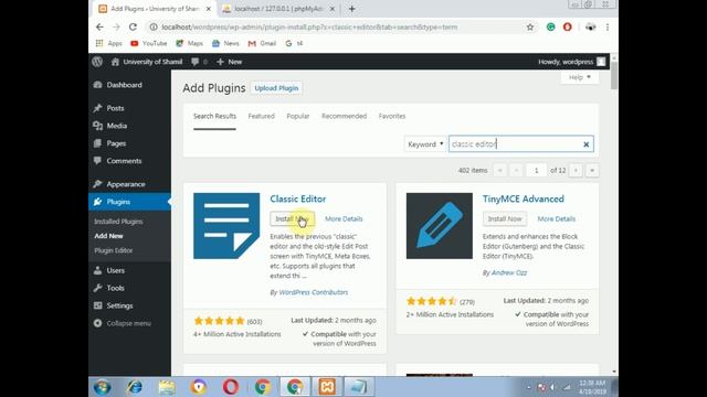 Wordpress Old Interface with Classic Editor Plugin смотреть онлайн