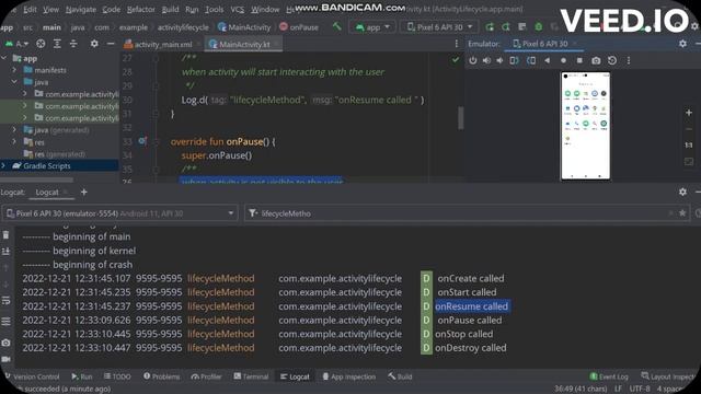 ActivityLifecycle inAndroid, Beginners of Android смотреть онлайн