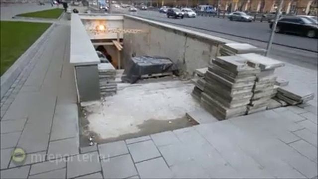 Ремонтные работы подземного пешеходного перехода на проспекте Мира 1 смотреть онлайн