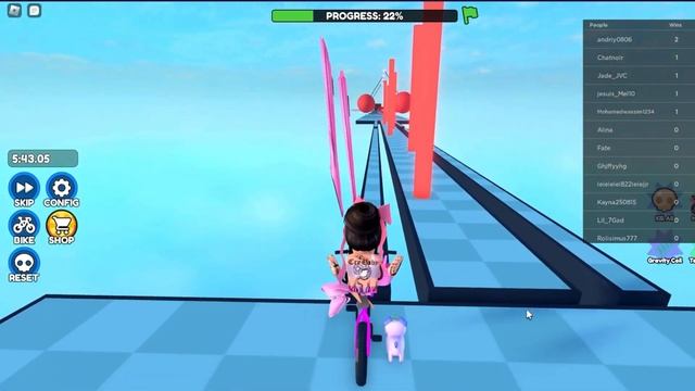 Обби, но ты на велике/ Паркур на велосипеде в роблокс смотреть онлайн