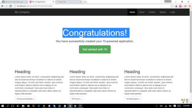 yii2 adminlte смотреть онлайн