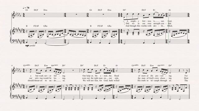 Horn - A Mighty Fortress is Our God - Chris Rice - Sheet Music, Chords, & Vocals смотреть онлайн