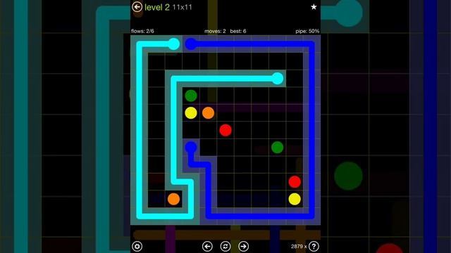 Flow Free Extreme Pack 11x11 Level 2 смотреть онлайн