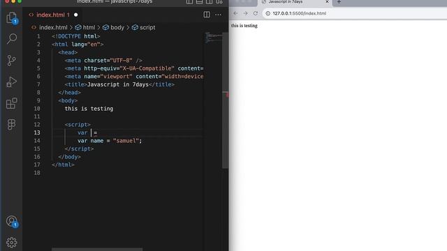 1.Getting Started - Day 1 - JavaScript Tutorial смотреть онлайн