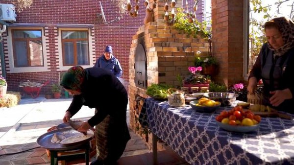 Best Fried Fish - Fish Recipe with Fried Potato on Sadj Grill. Spiced Samovar Tea.