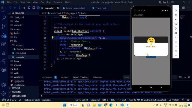 Emoji Dialog box / Pop up in Flutter | смотреть онлайн