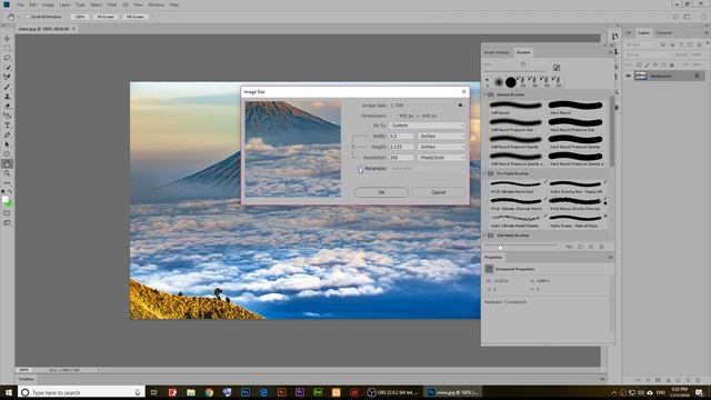 How to Change resolution PHOTOSHOP CC 2018 смотреть онлайн