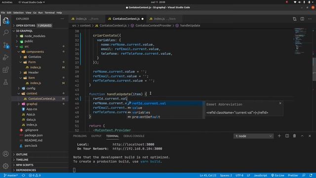 Curso COMPLETO de GraphQL #32: part=#6 Atualizando Contato | useMutation | React ref смотреть онлайн