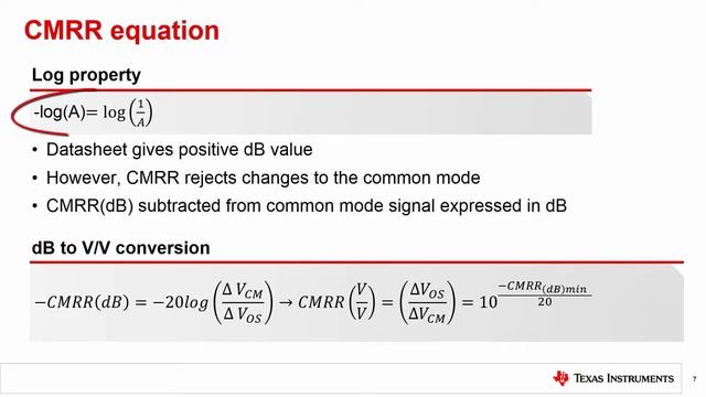 Common-mode Rejection Ratio