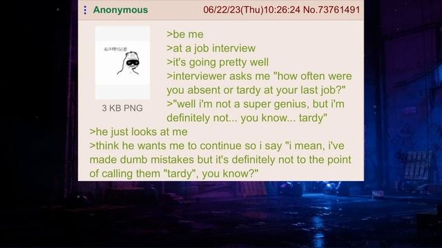 Anon is "TARDY" || 4chan green text reddit story смотреть онлайн