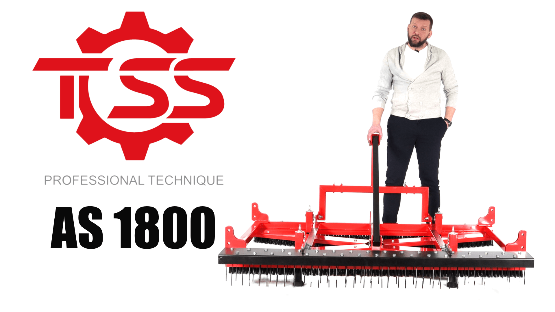 Обзор на щетку треугольную TOSS AS1800 к садовым тракторам для искусственного газона смотреть онлайн