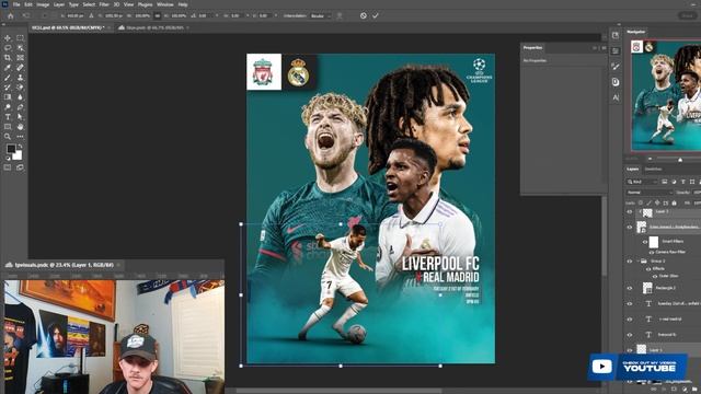 FREE PSD | HOW TO MAKE A FOOTBALL MATCHDAY POSTER | PHOTOSHOP TUTORIAL смотреть онлайн