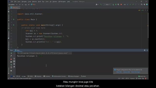 Belajar Java Untuk Pemula - Penanganan Exception (Bahasa Indonesia) смотреть онлайн