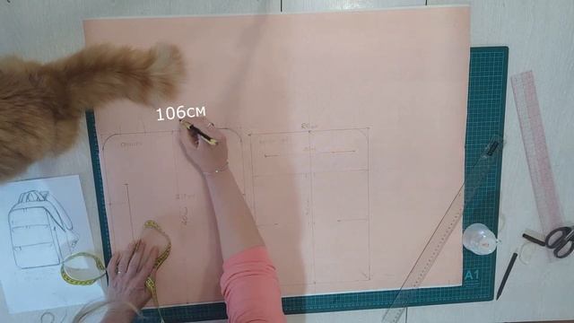 Шью мужской рюкзак из кож. зама Часть 1. смотреть онлайн