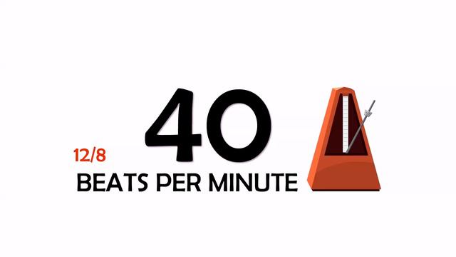40 BPM 12/8 Metronome смотреть онлайн