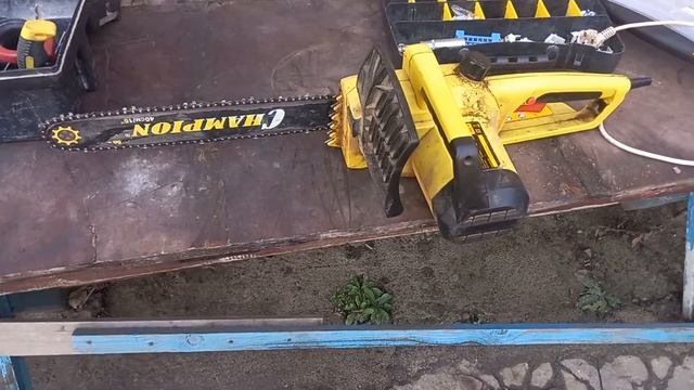 Электропила Чемпион(champion), отзыв, лёгкий обзор. Рубрика мощный инструмент. смотреть онлайн