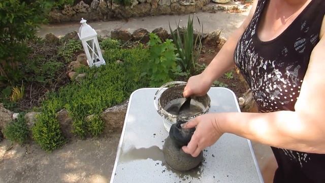 Гномик из бетона - декор сада своими руками, мастер-класс смотреть онлайн