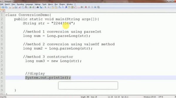 How to convert string value to long in java/android : Example