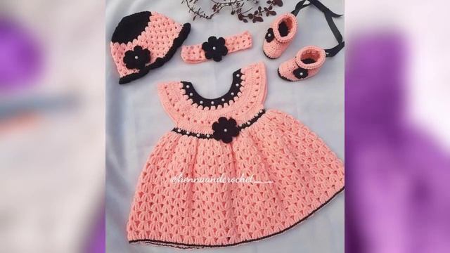 Latest Baby Crochet Frocks Design 2023 #crochetpattern #babyfrock #amigurumi