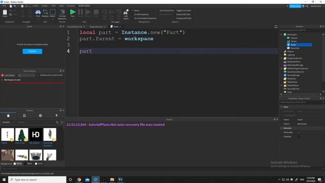 Roblox Lua Scripting - 5 - Roblox Instances pt.2 смотреть онлайн