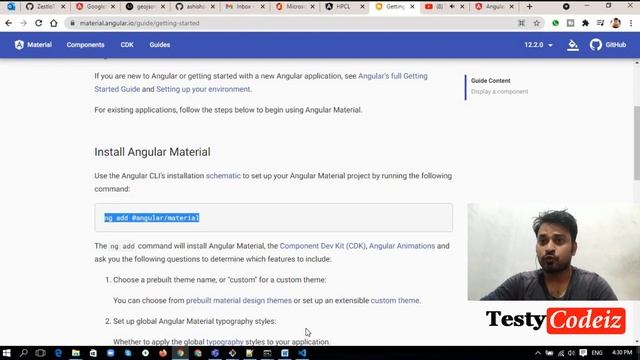 Angular material tutorial for beginners, Angular tutorials, Angular material with Testycodeiz смотреть онлайн